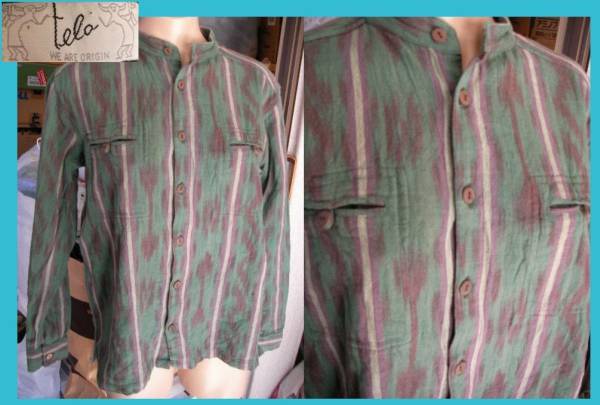 アジアン ネイティブ柄 長袖シャツ 拍卖