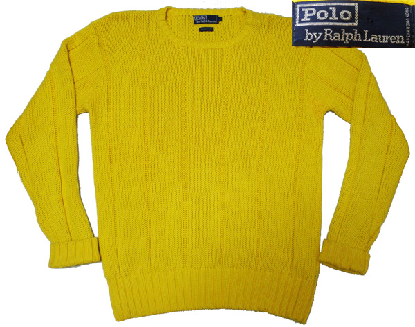 L【ラルフローレン/ローゲージニット】コットン ビッグサイズ拍卖