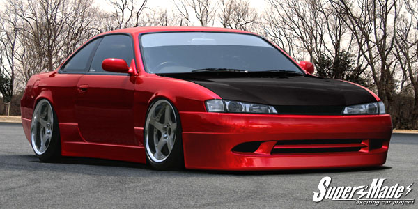 ★☆スーパーメイド☆インスタントジェントルマンラグジーフルエアロS14シルビア後期 FRP製☆★拍卖