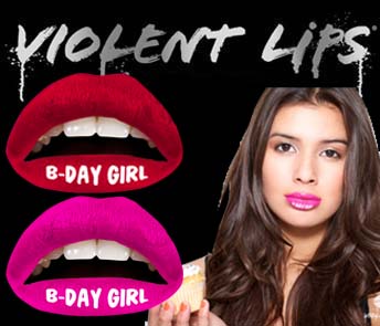 4g6)ViolentLipsバイオレントリップス赤ピンクタトゥーシールB系拍卖