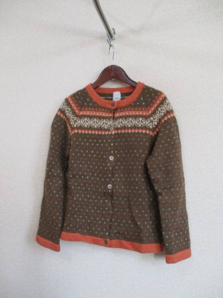 spick&span茶系模様入丸襟カーデ(USED)120115②)拍卖