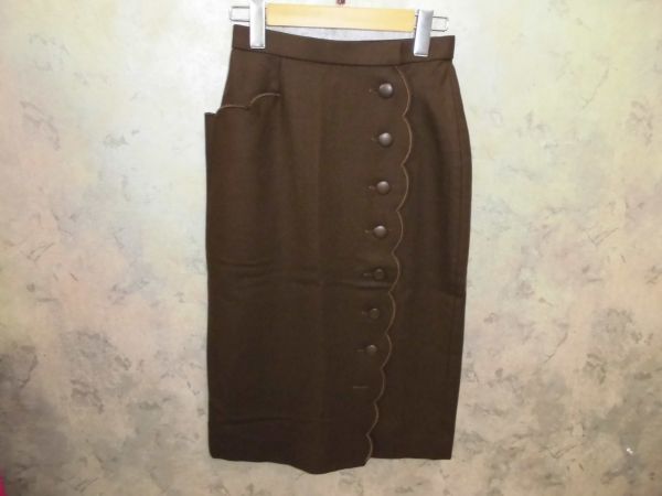 伊太利屋(イタリヤ)訳あり!巻きタイトスカート☆サイズ7号拍卖