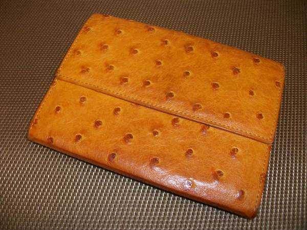 ☆【激安】オ-ストリッチ 小銭入付 二つ折財布 中古!!拍卖