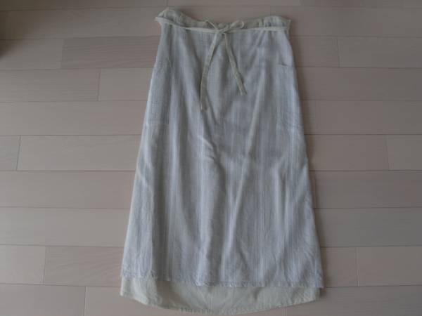 【美品】SUN VALLEY 巻きスカート☆M ナチュリラ ナチュラル拍卖