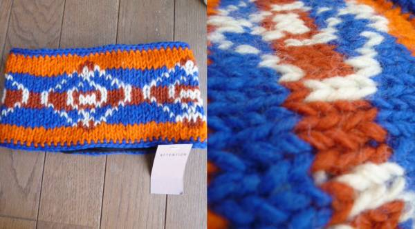 タグ付き ネパール製 ネイティブ柄 ネックウォーマー拍卖