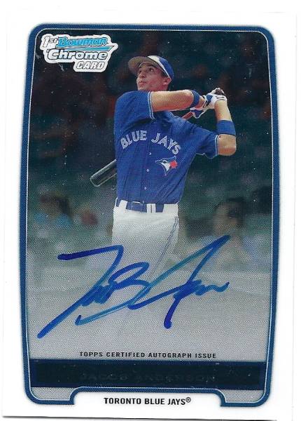 2012 Bowman Chrome Jacob Anderson Auto拍卖