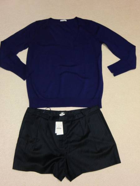 ☆送料無料♪☆即決☆激安☆新品タグ付J.CREWパンツ大人ショートパンツ定価2.5万円ネイビーストライプ拍卖