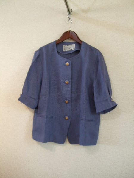 Laliberte青5分袖ジャケット+タイトスカートセットアップ 70915)拍卖