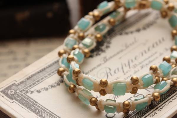 ◆新入荷★WAXCORDラインスストーン2連ブレスL拍卖