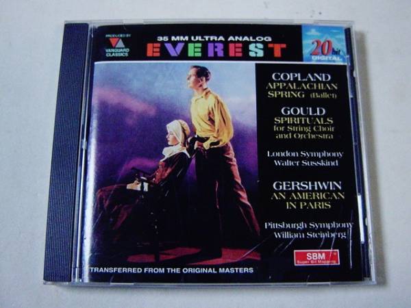 CD Copland / Gould/Gershwin 作品集アパラチアの春,Spirituals,パリのアメリカ人等拍卖