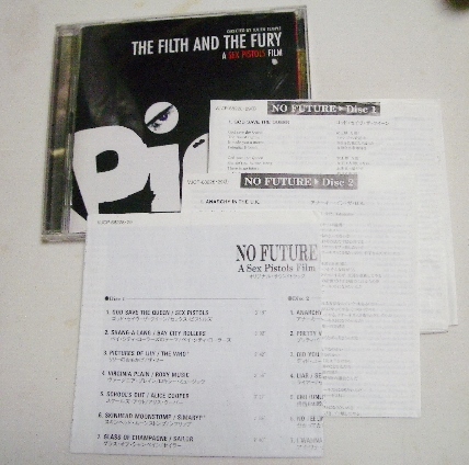 2CD NO FUTURE A SEX PISTOLS FILM サウンドトラック拍卖