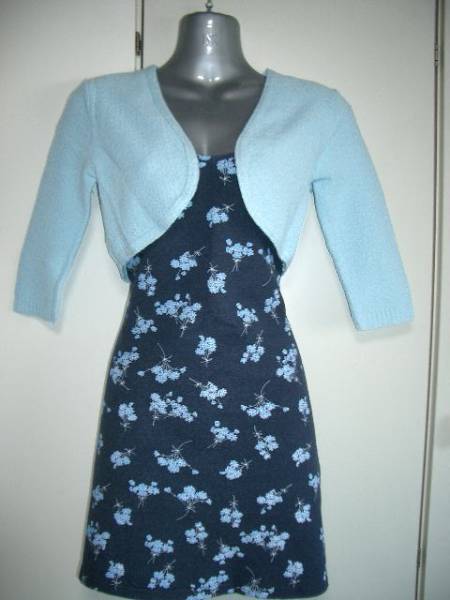 ★超お買い得★最終値下げ★カナダ製セクシーワンピース&ボレロジャケット2点セット強力ストレッチ快適な着心地M~L★切手★拍卖