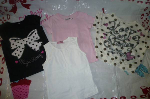 美品中古半袖Tシャツなど100cm&110cm4点セット拍卖