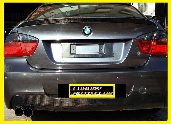 2006-2008 BMW 3 E90 E91 Mスポーツ カーボン ディフューザー スカート スポイラ- リアルカ-ボン綾織り 外装カスタム拍卖