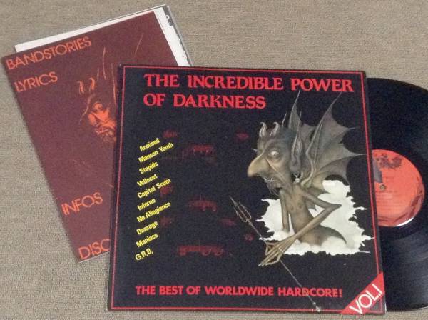 独盤ハードコアComp.LP「INCEDIBLE POWER OF DARKNESS」冊子入拍卖