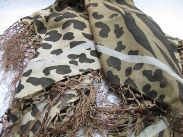 ★新品/タグ付★豹柄×ゼブラ/ストール★85cm×85cm★拍卖