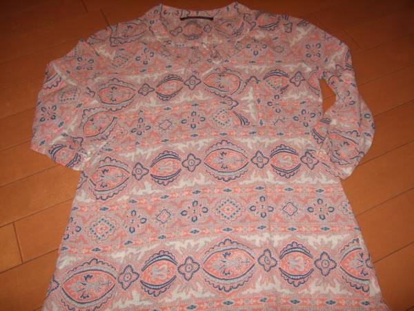 良品即決○コントワーデコトニエ プリントチュニック○36拍卖