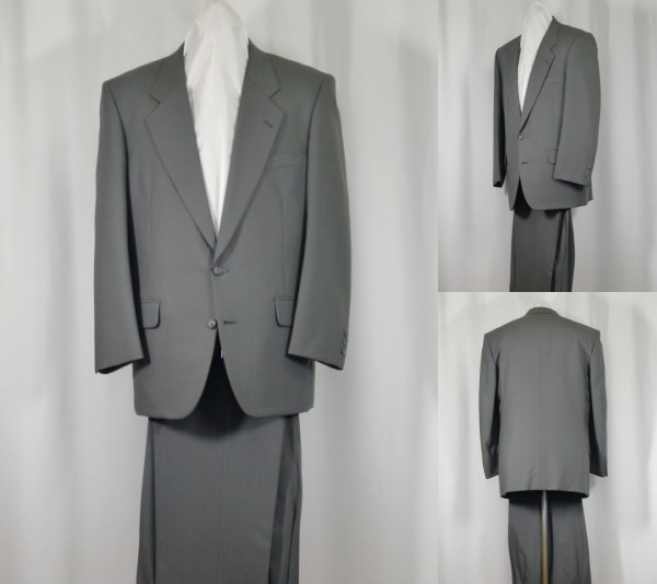 ★☆ A8-86 シングル2Bスーツ 新品 秋冬 緑鼠 日本製 ☆★拍卖