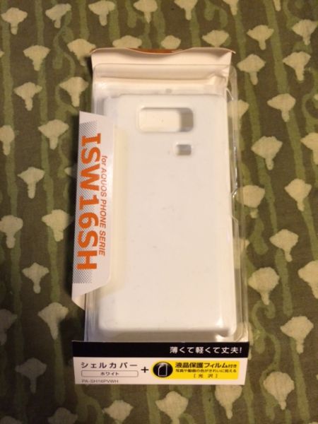 ISW16SH ハードケース 新品未使用 ホワイト シート付き拍卖