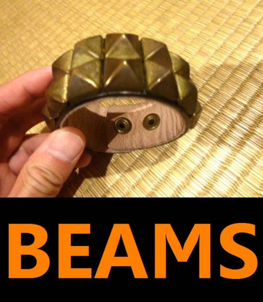 即決価格 早い者勝ち パンク ロッカー ゴスロリ必見 BEAMS スタッズ バングル ロック アクセサリー 剥がれあり 拍卖