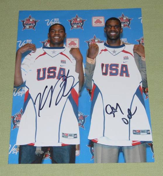 NBA●ケビン・デュラント/グレッグ・オデン 直筆サインフォト拍卖