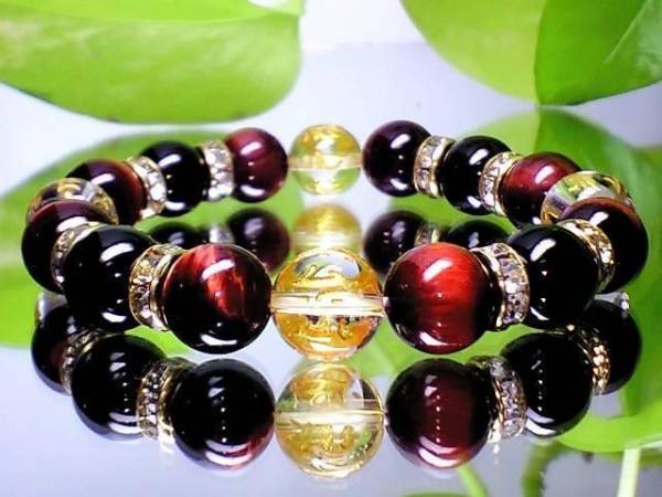 十二支梵字水晶・赤虎目レッドタイガーアイ・黒瑪瑙拍卖