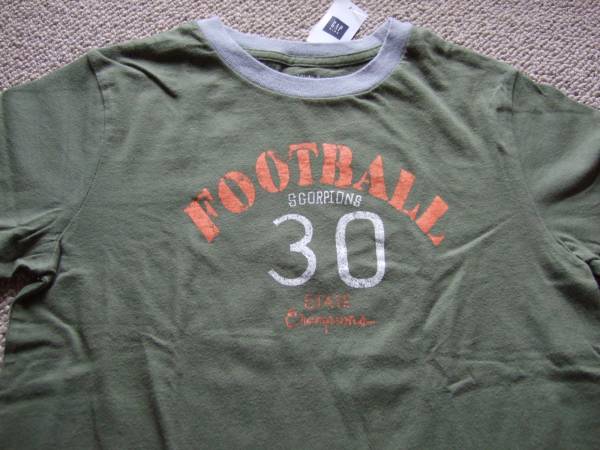 GAP 半袖 Tシャツ ギャップ 男子 オリーブ US:S/6-7(120)拍卖