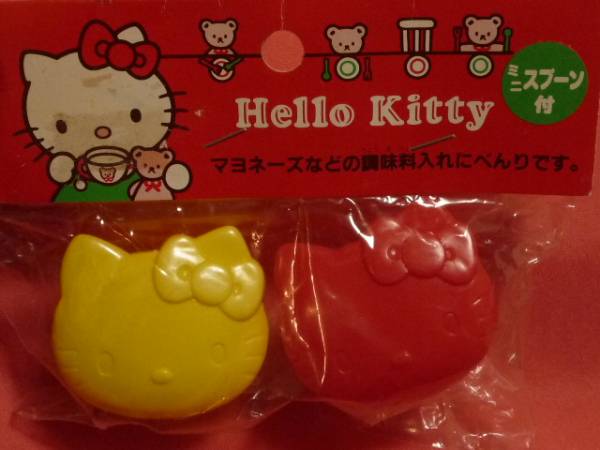 ☆激レア!レトロ 1993年 サンリオ ハローキティ 顔型 調味料入れ☆拍卖