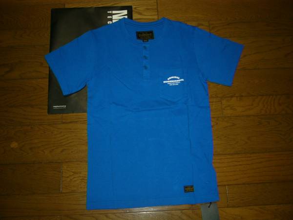 新品 NEIGHBORHOOD ネイバーフッド ヘンリーネック Tシャツ S 青 カットソー CLASSIC-P/C-HENLEY.SS拍卖