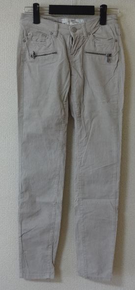 H&M パンツ コーデュロイ グレー サイズ34 安い 可愛い ymdnrk n0607拍卖