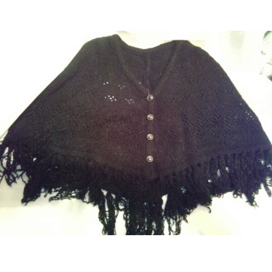 新品未使用品:ポンチョ【ブラック】95cm拍卖