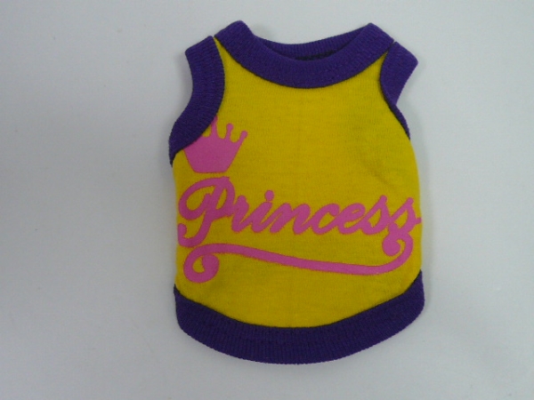 0号★送料無料・ネコポス便★極小犬ワンT プリンセス(黄色)拍卖