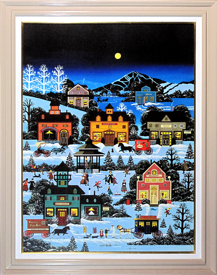 スコット(冬の雪)シルクスクリーン 真性保証 Acre拍卖