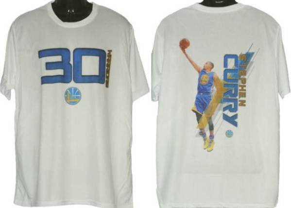 新品 即決 NBA ウォリアーズ カリー フォトTシャツ XLサイズ 3 送料込拍卖