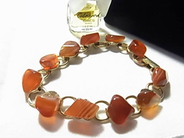 綺麗なオレンジカラーのストーン★ブレスレット◎++拍卖