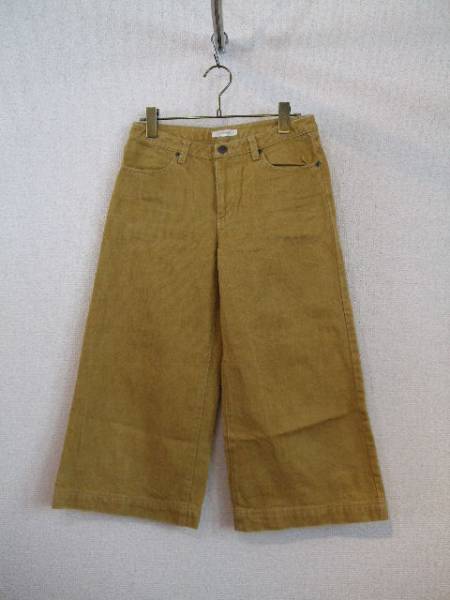 gaminerieマスタードイエローハンパ丈ワイドパンツ(USED)20914)拍卖