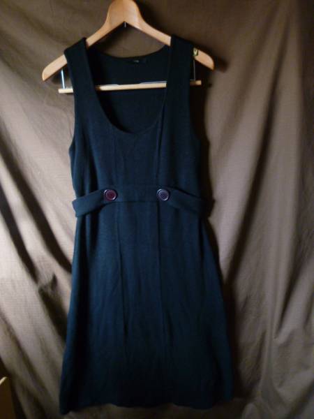 ◆◆tfnc ニットノースリーブワンピース (黒)C13拍卖