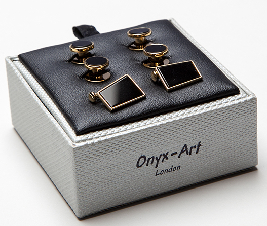 ★フォーマルカフス&スタッドボタンのセット ONYX_ART SC_05 タキシードに自信のお勧め品・・(^_-)-☆拍卖