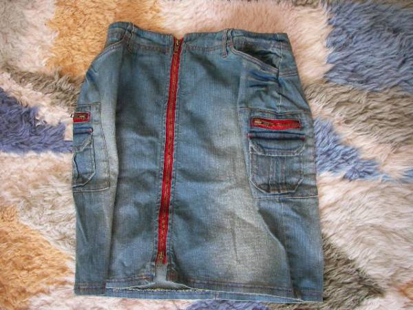 bientotapres お洒落で可愛い デニムスカート ウエスト67 ミニスカ拍卖