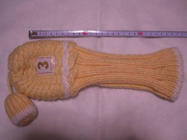 ★★DELUXE 3W用 ニットヘッドカバー (薄黄)D74拍卖