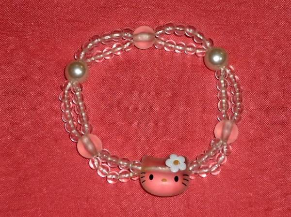 激レア!カワイイ♪サンリオ ハローキティ 顔型 ビーズ ヘアゴム拍卖