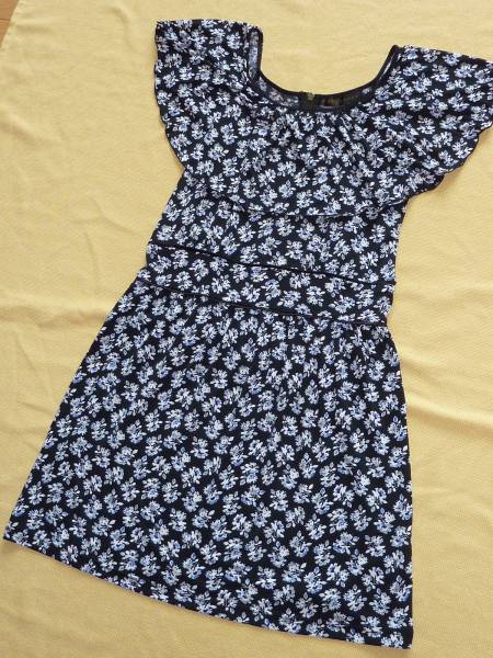 美品 FREE'S PHRASE フリーズ フレーズ 花柄 フラワー ノースリーブ フリル ワンピース マート M フリーズショップ フリーズマート系列拍卖