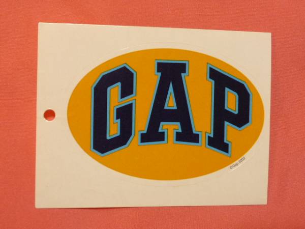 激レア!カッコイイ♪ 2002年 GAP ギャップ シール ステッカー①拍卖