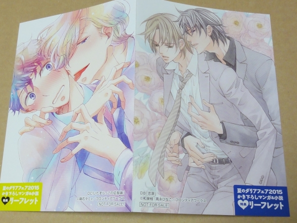 『夏のダリアフェア2015 リーフレット』和泉桂 恋罪 箱石タミィ拍卖