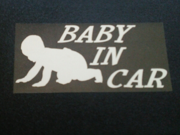 ベビー イン カー BABY IN CAR 切り文字 ステッカー拍卖