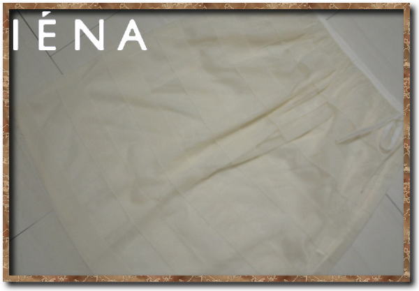 美品!!☆IENA イエナ リボン付きメッシュスカート アイボリー拍卖