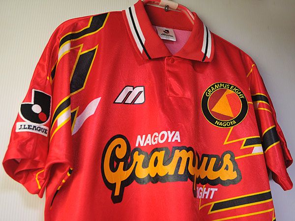 古着●名古屋グランパス 94-96ホームユニ ベンゲルサイン入L xqp拍卖