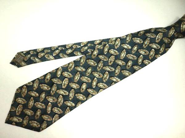 $ 超美品 $ ● ブランドネクタイ ● カルバンクライン ◆ CK ◆ 幾何学 ◆ プルシャンブルー系 ◆ 送料無料!!拍卖