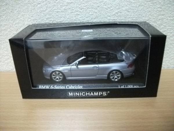 ◇【送料無料】【発送は土日のみ】ミニチャンプス 1/43 BMW 6-Series Cabriolet 銀◇拍卖