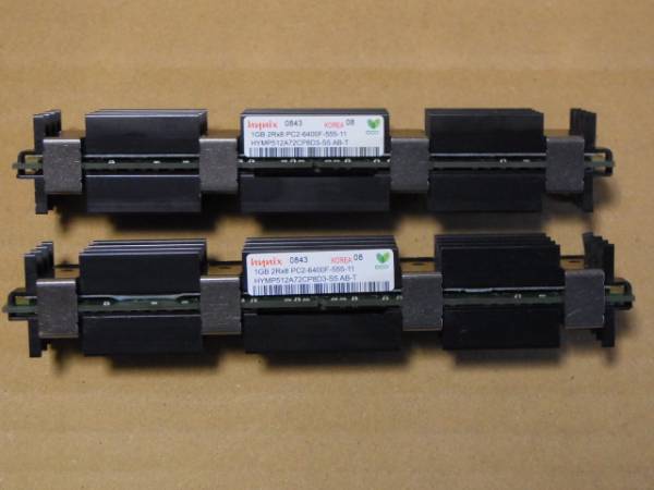◆PC2-6400F FB-DIMM 1Gx2枚 MacPro専用(MA970J/A)◆(DDR2251)拍卖